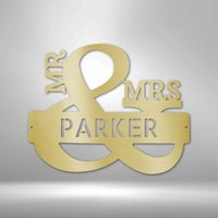 Thumbnail for Couples Monogram - Steel Sign