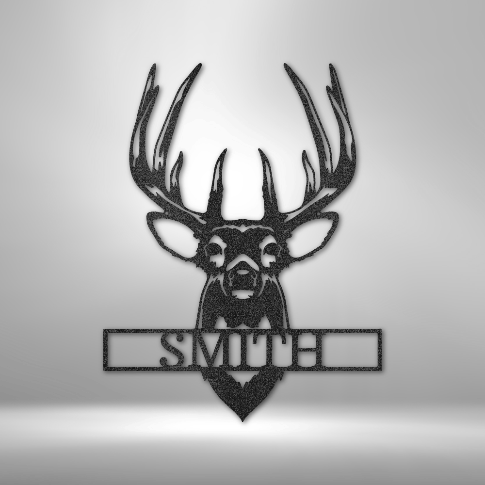 Buck Mount Monogram - Steel Sign