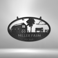 Thumbnail for Farmstead Monogram - Steel Sign