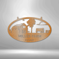 Thumbnail for Farmstead Monogram - Steel Sign