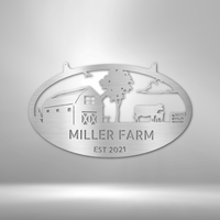 Thumbnail for Farmstead Monogram - Steel Sign