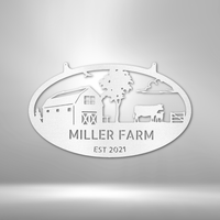 Thumbnail for Farmstead Monogram - Steel Sign