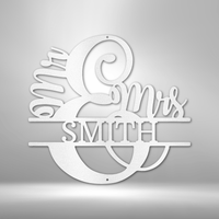 Thumbnail for Couples Monogram - Steel Sign