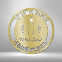 Thumbnail for Drink Local Monogram - Steel Sign