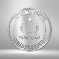 Thumbnail for Drink Local Monogram - Steel Sign