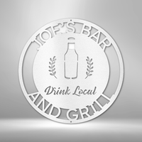 Thumbnail for Drink Local Monogram - Steel Sign