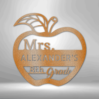 Thumbnail for Teacher Appreciation Monogram - Steel Sign