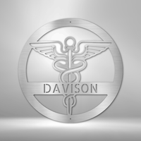 Thumbnail for Nurse Monogram - Steel Sign