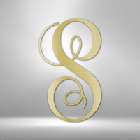 Thumbnail for Fancy Initial Monogram - Steel Sign