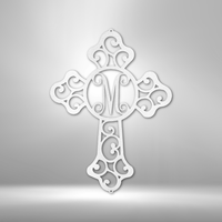 Thumbnail for Initial Cross Monogram - Steel Sign