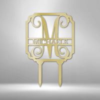 Thumbnail for Vine Stake Monogram - Steel Sign