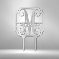 Thumbnail for Vine Stake Monogram - Steel Sign