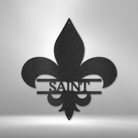 Thumbnail for Classic Fleur De Lis Monogram - Steel Sign