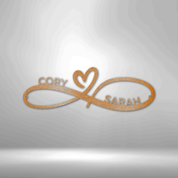 Thumbnail for Infinity Couples Monogram - Steel Sign