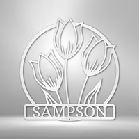 Thumbnail for Wild Tulip Monogram - Steel Sign