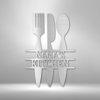 Thumbnail for Kitchen Utensil Monogram - Steel Sign