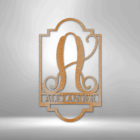 Thumbnail for Regal Monogram - Steel Sign