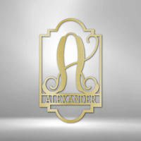 Thumbnail for Regal Monogram - Steel Sign