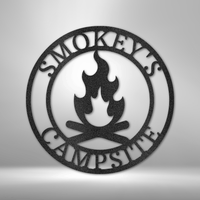 Thumbnail for Campfire Monogram - Steel Sign