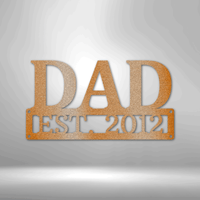 Thumbnail for Dad Monogram - Steel Sign