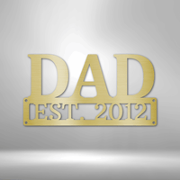 Thumbnail for Dad Monogram - Steel Sign