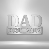 Thumbnail for Dad Monogram - Steel Sign