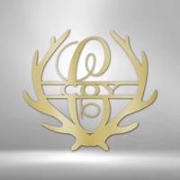 Thumbnail for Antler Monogram - Steel Sign