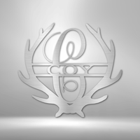 Thumbnail for Antler Monogram - Steel Sign