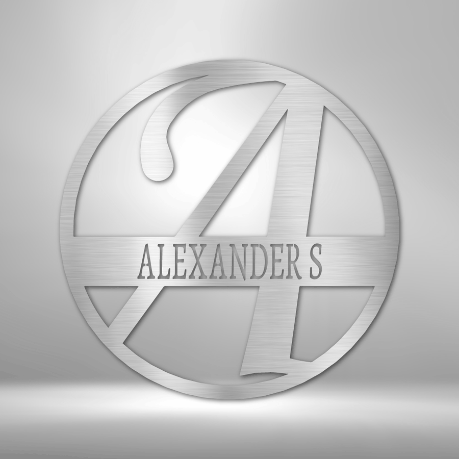 Exemplary Family Name - Steel Sign