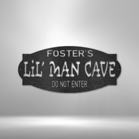 Thumbnail for Personalized Lil Man Cave - Steel Sign