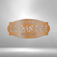 Thumbnail for Personalized Lil Man Cave - Steel Sign