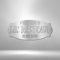 Thumbnail for Personalized Lil Man Cave - Steel Sign