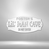 Thumbnail for Personalized Lil Man Cave - Steel Sign